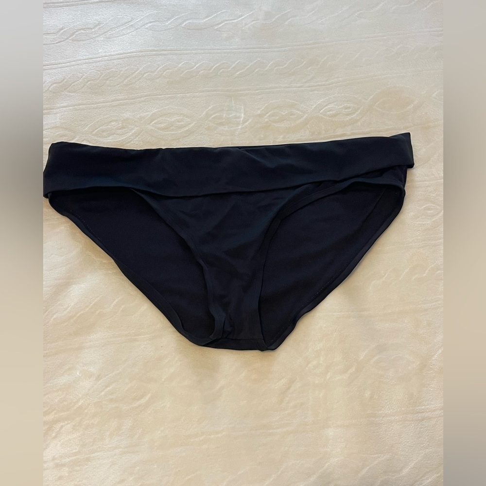 Black fold over Bikini Bottoms
